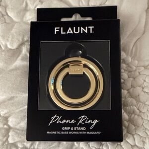 Flaunt Gold Phone Ring Grip & Stand